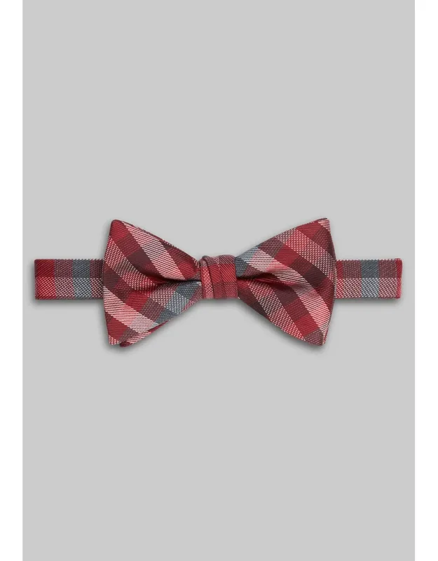 Plaid Pre-tied Bow Tie