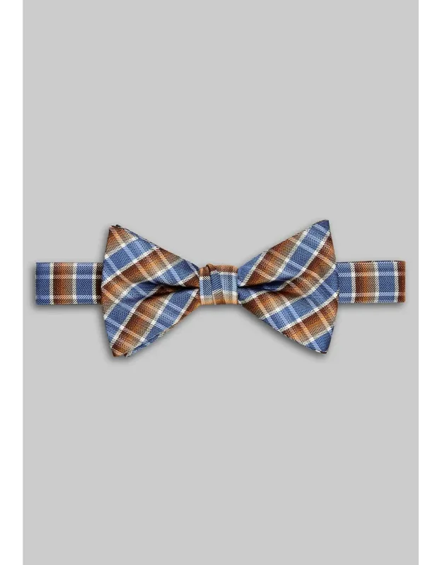 Plaid Pre-tied Bow Tie