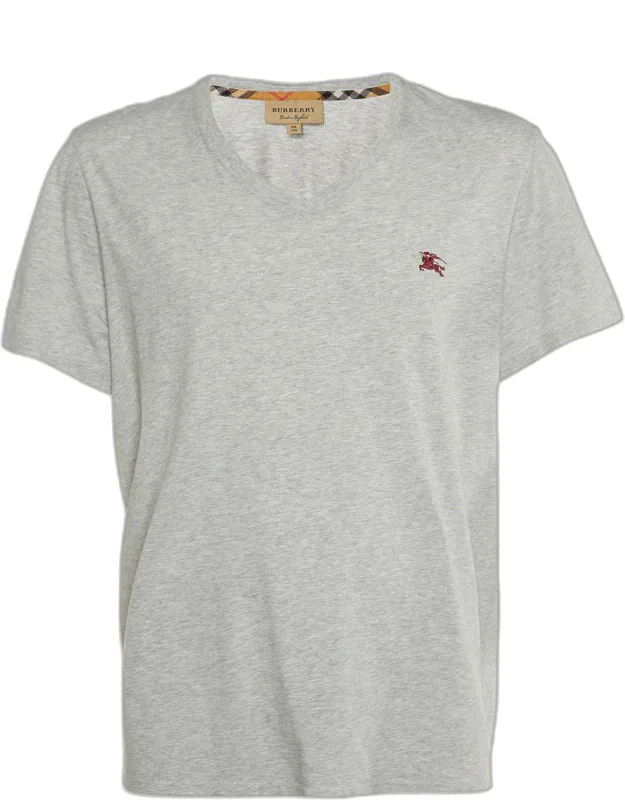 Burberry V-neck T-shirt Lounge Versatile Piece