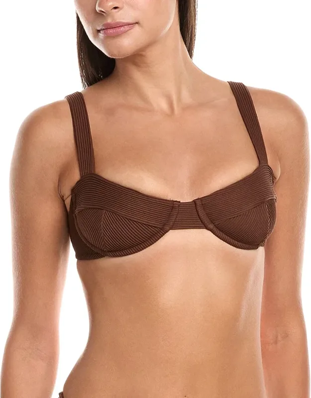 Ribbed Adjustable Bikini Top