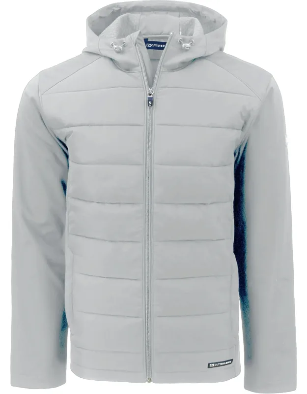 Evoke Hybrid Softshell Recycled Full Zip Hooded Jacket