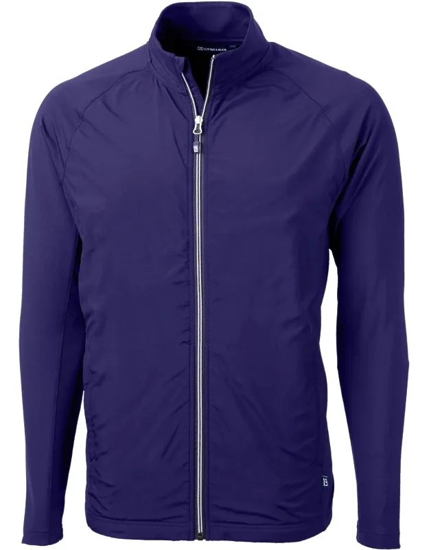 Cutter & Buck Adapt Eco Knit Hybrid Recycled Full Zip Jacket - Wind-resistant, Lightweight Warmth