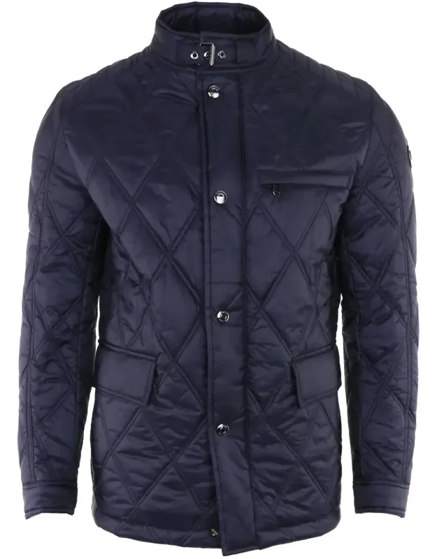 Diamond Quilted Technical Moto Jacket