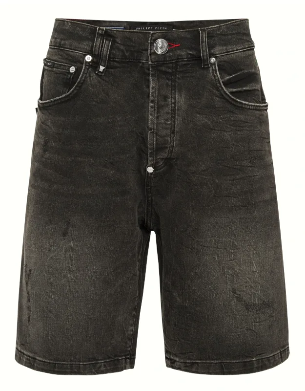 Formentera Skull Denim Shorts