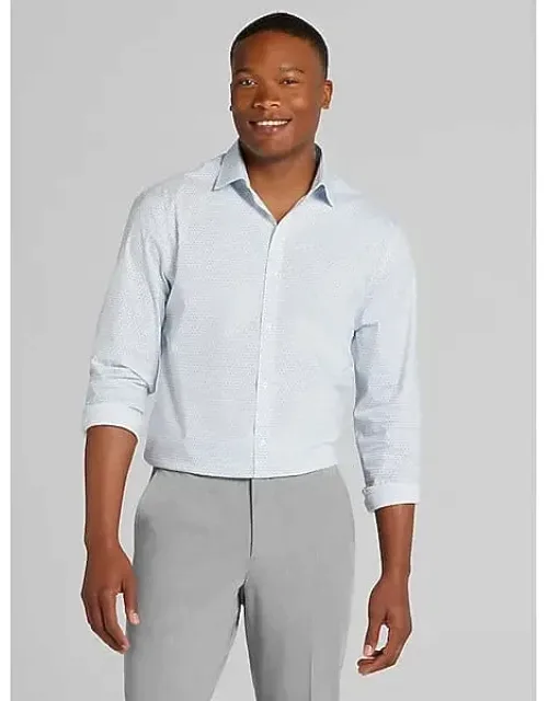 Skinny Fit Floral Dress Shirt