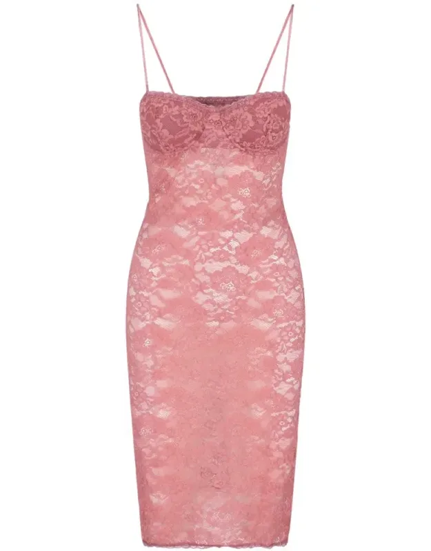 Floral Lace Midi Dress