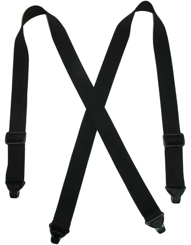 Elastic Plastic Clip-end Tsa Compliant Airport Suspenders