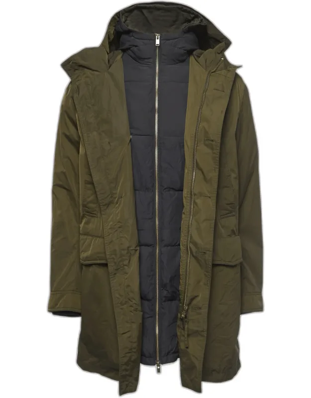 Detachable Lining Bob Parka Jacket