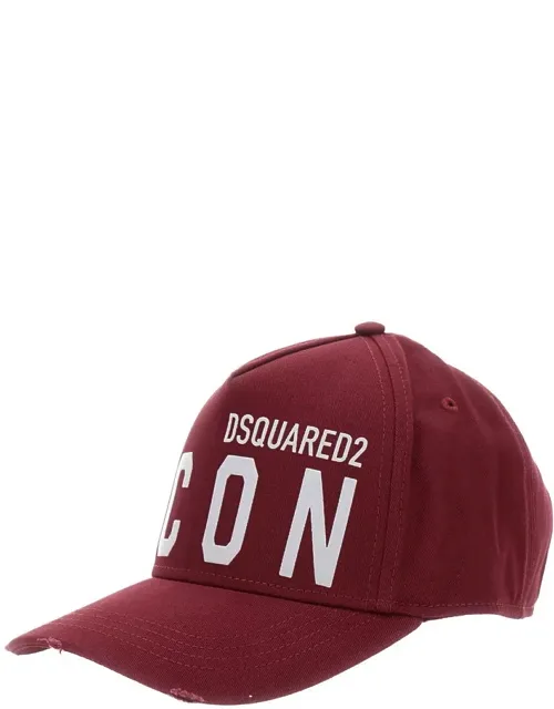 Baseball Cap With Maxi Logo Print On The Front And Logo Lettering On The Rear In Cotton