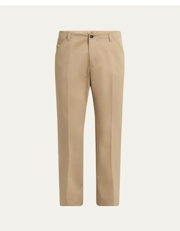 Medusa Slim Twill Trousers