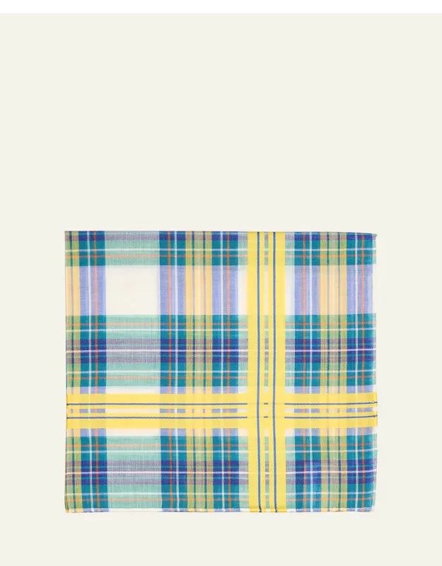 Plaid Cotton Scarf