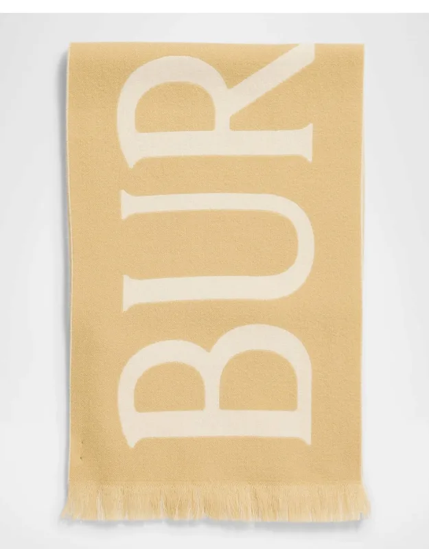 Wool Logo B-shield Scarf