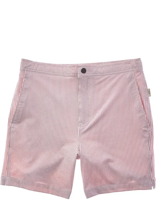 Calder Swim Trunk With Elastic Waist And Built-in Mesh Liner