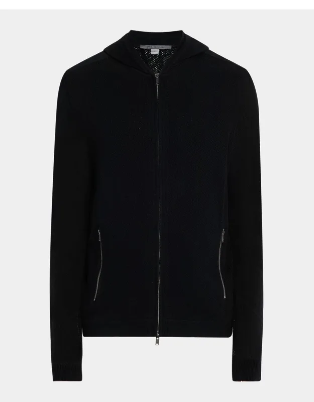 Lazo Cotton-mesh Sweater Hoodie