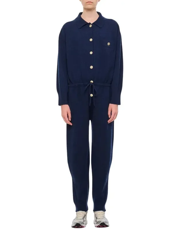 Cashmere Front Buttoned Jumpsuit