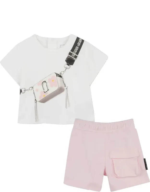 T-shirt Set With Bermuda Shorts - 100% Cotton, Made In Thailand