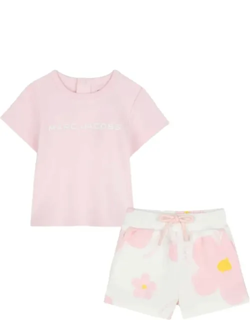 T-shirt Set With Bermuda Shorts - 100% Cotton