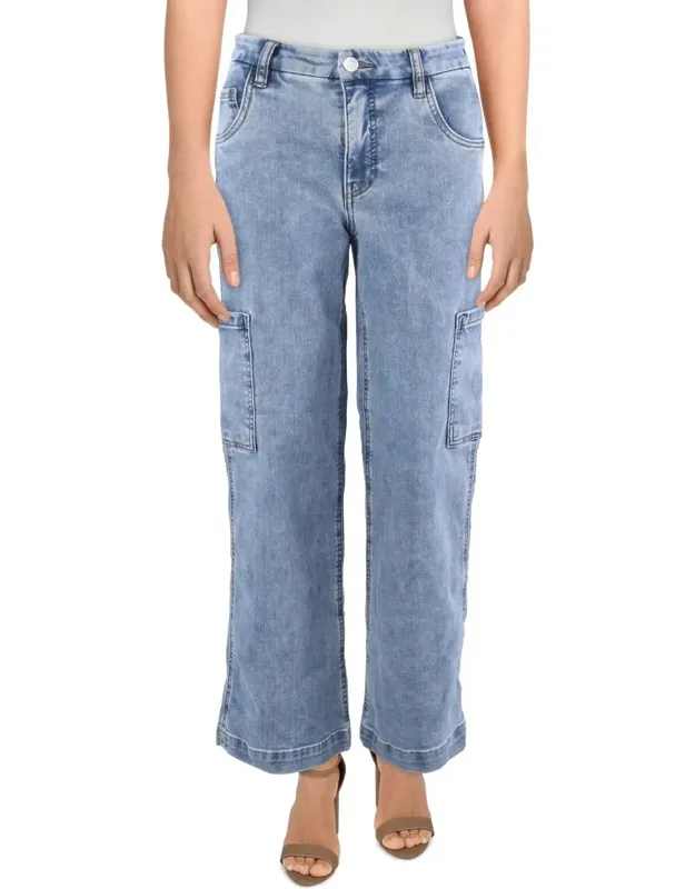 High-rise Denim Wide Leg Jeans
