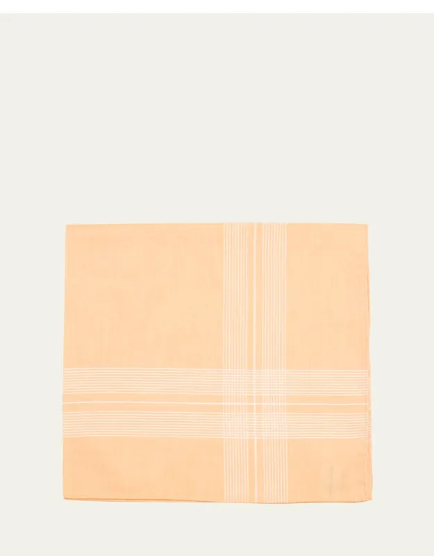 Check Fine Cotton Scarf