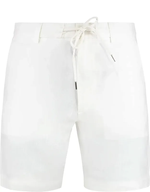 Linen Blend Bermuda Shorts