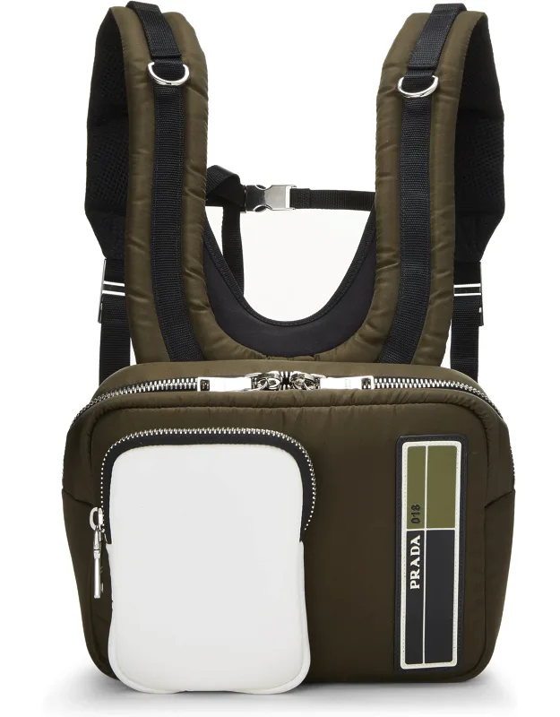 Multicolor Nylon Tech Backpack