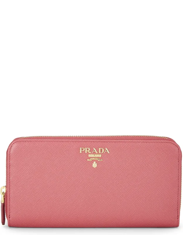 Saffiano Zip Around Wallet