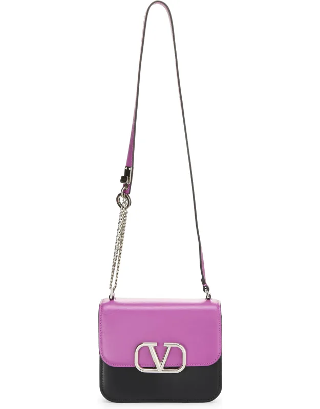 Multicolor Leather Vsling Shoulder Bag