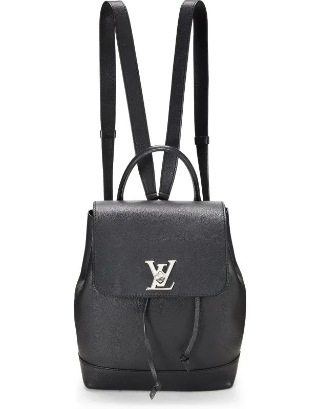 Leather Lock Me Backpack