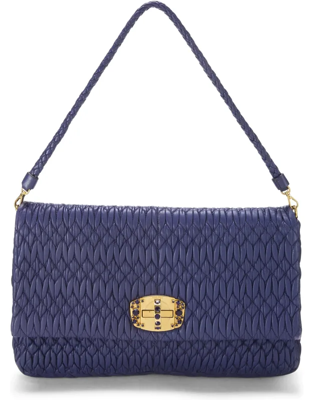 Crystal Flap Shoulder Bag