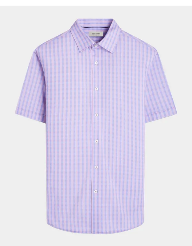 Miles Ooohcotton Plaid Short-sleeve Shirt