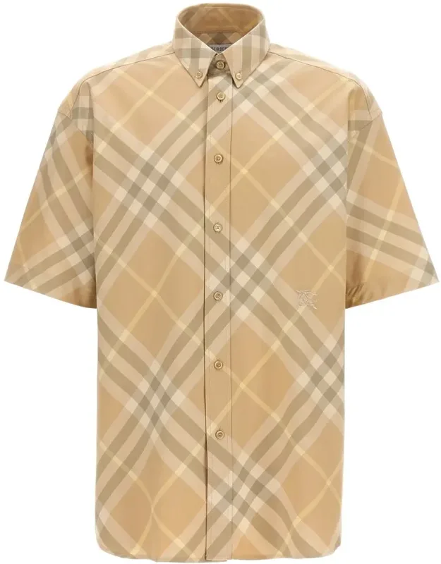 Logo Embroidery Check Shirt