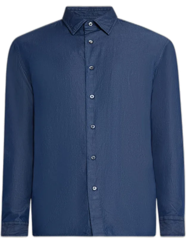 Cotton Denim Casual Button-down Shirt