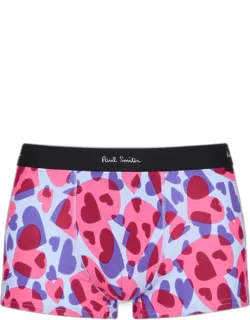 Light Blue 'love Hearts' Boxer Shorts