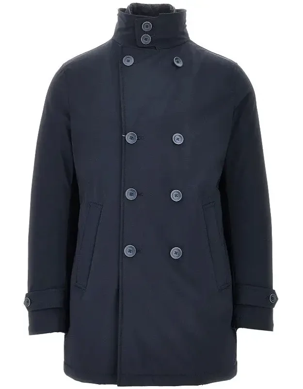 Padded Nylon Coat With Removable Bib