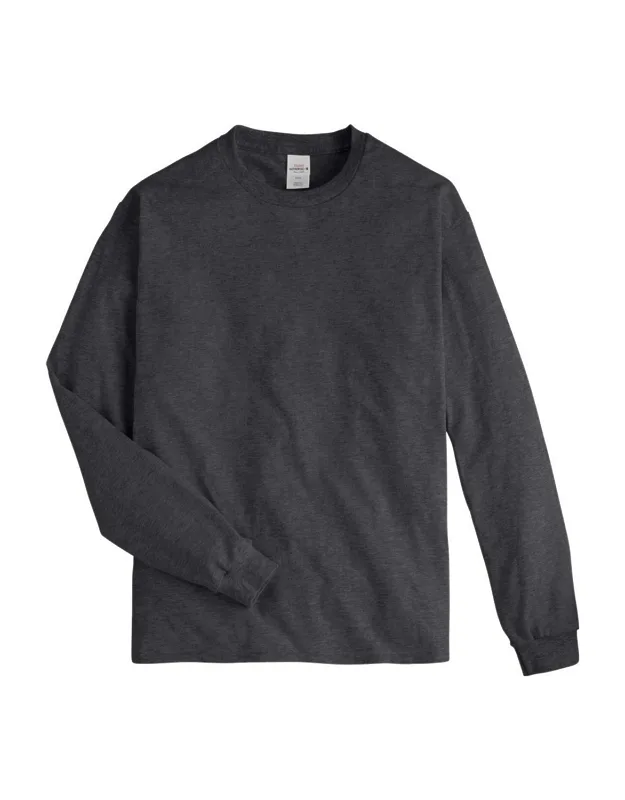 Authentic Long Sleeve T-shirt - Classic Fit, Set-in Ribbed Crewneck