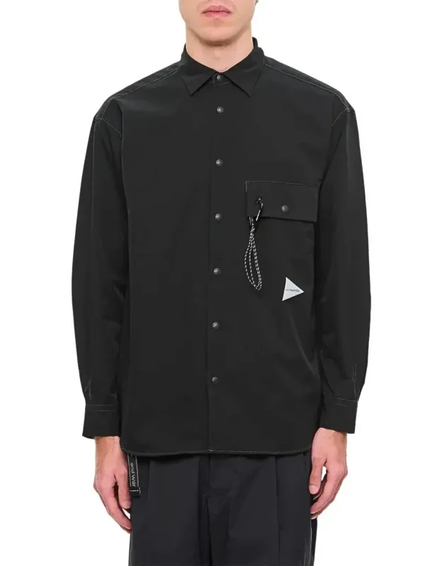 Shirt With Snap Button Closure