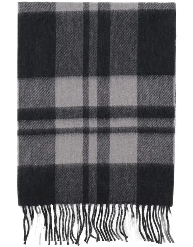 Cashmere Scarf With Timeless Check Pattern