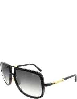 Dita Mach-one Drx-2030-g-59 Aviator Sunglasses With Dark Grey Gradient Ar Lens