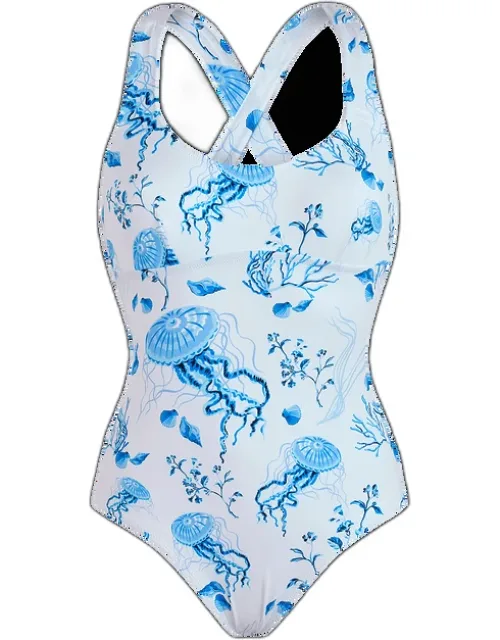 Crossed Back Straps One-piece Swimsuit