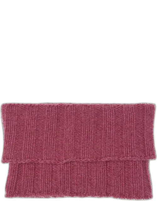 Ribbed Logo Turtleneck Scarf