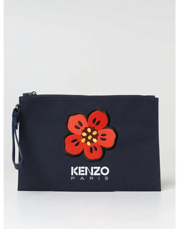 Canvas Clutch With Logo