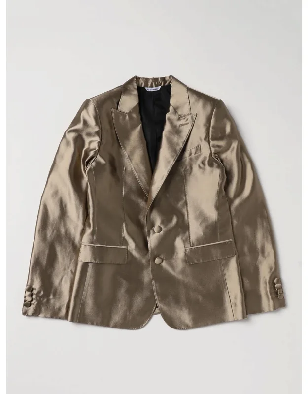 Silk Blazer With Applied Flaps