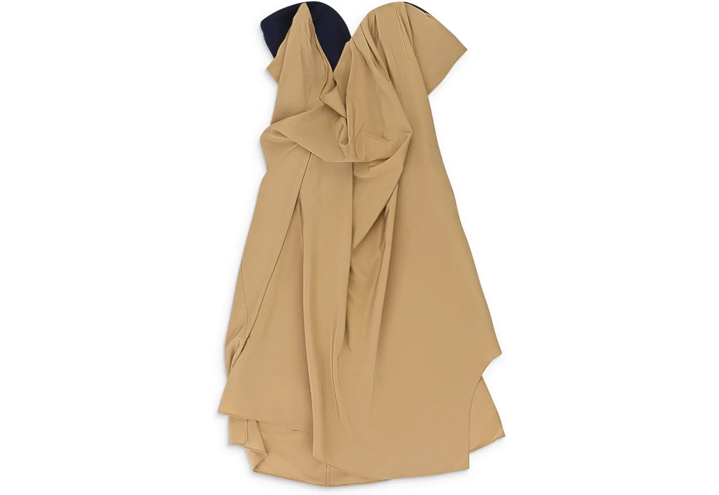 Open Neck Tuck Day Dress