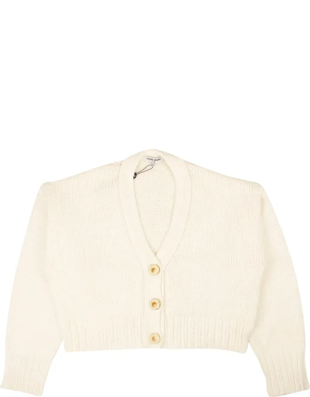 Cropped Knit Cardigan