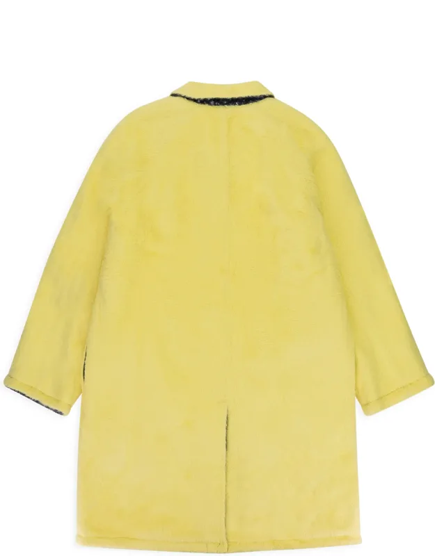 Houndstooth Textured Reversible Mac Coat