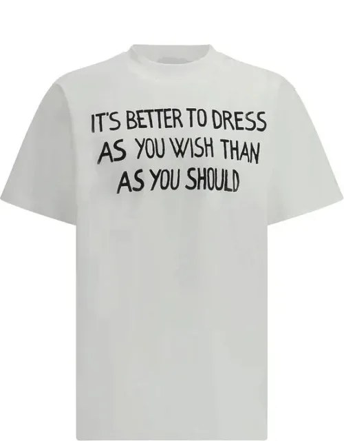 T-shirt Cotton Ribbed Crew Neck