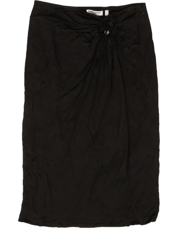 Polyester Keyhole Flare Skirt