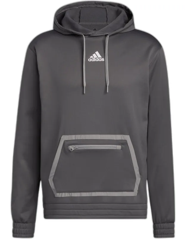 Team Issue Pullover Hoodie With Aeroready Moisture Management And Front Zip Pocket