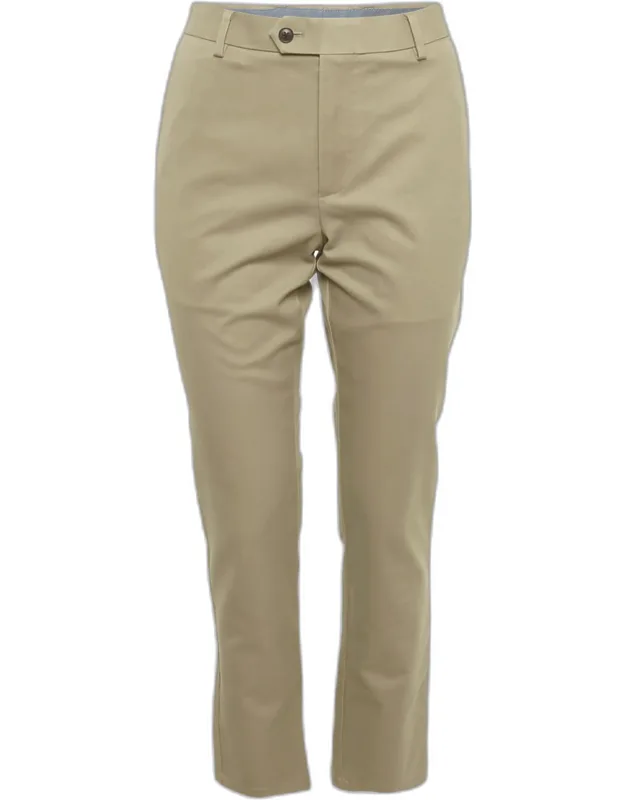 Cotton Gabardine Extra Slim Fit Trousers