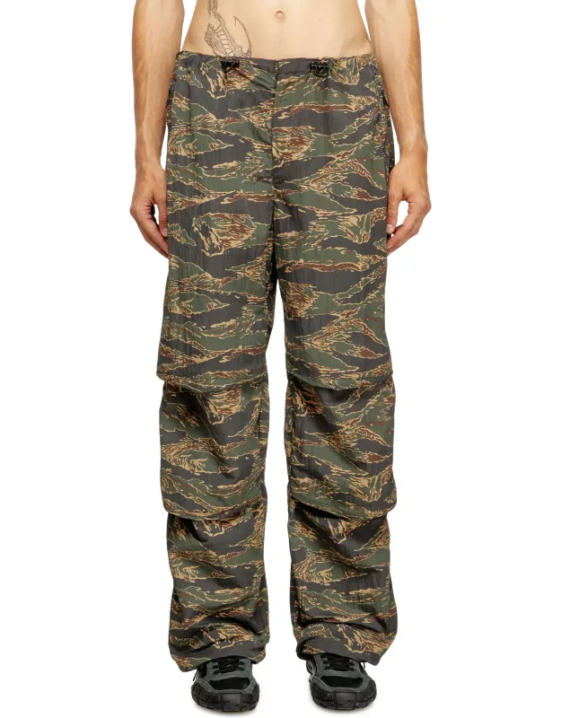Cargo Pants In Camo-print Nylon